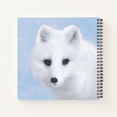 Carnet Peinture Arctic Fox - Art original de la faune (Dos)