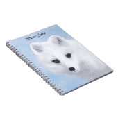 Carnet Peinture Arctic Fox - Art original de la faune (Côté Droit)