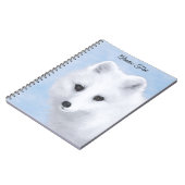 Carnet Peinture Arctic Fox - Art original de la faune (Côté gauche)