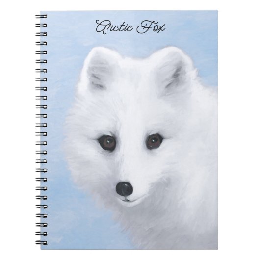 Carnet Peinture Arctic Fox - Art original de la faune (Devant)
