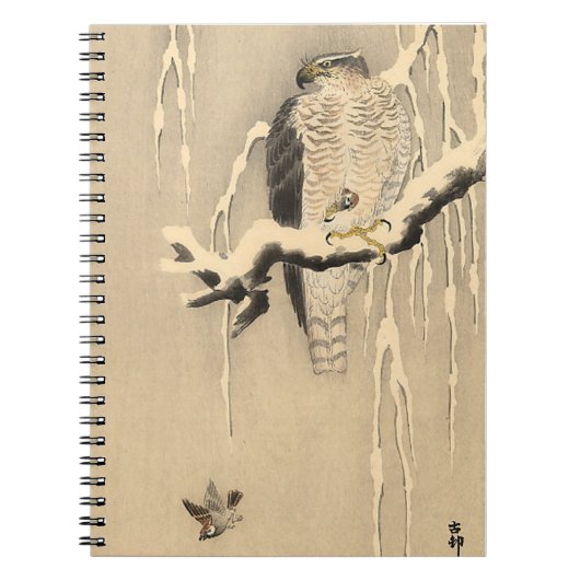 Carnet Peinture asiatique Goshawk (Devant)