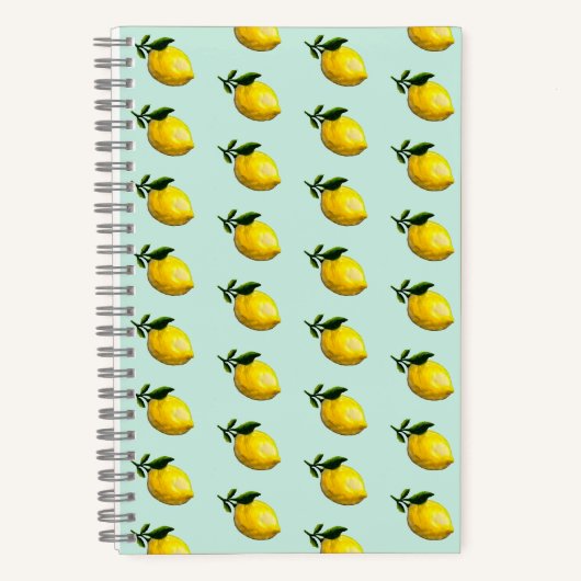 Carnet Peinture au citron aquarelle (Recto)