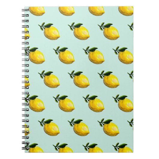 Carnet Peinture au citron aquarelle (Devant)