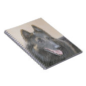 Carnet Peinture belge Tervuren - Cute Original Chien Art (Côté Droit)