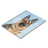 Carnet Peinture berger allemande - jolie art original chi (Côté gauche)