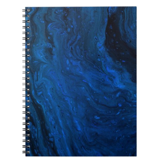 Carnet Peinture bleue et noire (Devant)