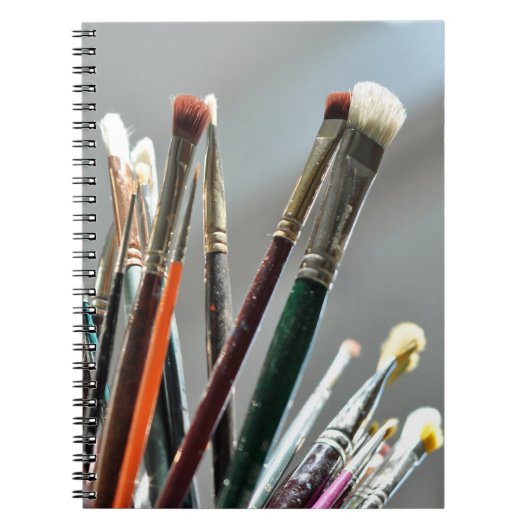 Carnet Peinture brosses séchant au soleil (Devant)