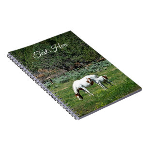 Carnet Peinture Cheval Mare et Foie Personnalisé