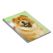 Carnet Peinture Chow Chow - Joli art original chien (Côté Droit)