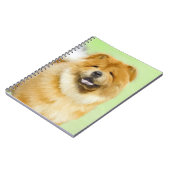 Carnet Peinture Chow Chow - Joli art original chien (Côté gauche)
