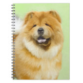 Carnet Peinture Chow Chow - Joli art original chien (Devant)