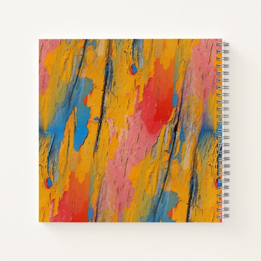 Carnet Peinture colorée (Dos)