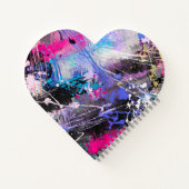 Carnet Peinture colorée Grungy Abstraite (Dos)