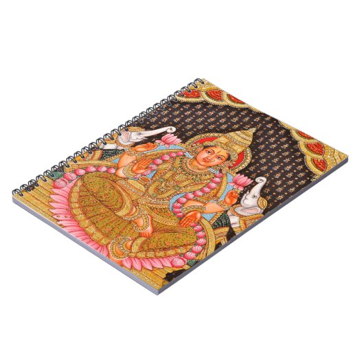 CARNET PEINTURE COMPLEXE DE GAJA LAKSHMI TANJORE {SUD IND (Côté gauche)