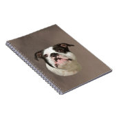 Carnet Peinture couleur d'eau Bulldog (Côté Droit)