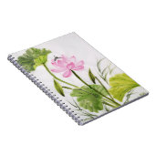 Carnet Peinture d'aquarelle de la fleur de Lotus 2 (Côté Droit)
