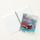 Carnet Peinture d'aquarelle de la tortue verte hawaïenne (Intérieur)