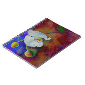 Carnet Peinture d'aquarelle d'orchidée hawaïenne blanche (Côté gauche)