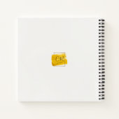 Carnet Peinture d'aquarelle dorée moderne encadrée (Dos)