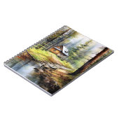 Carnet Peinture D'Aquarelle Un Magnifique Cabine Dans Les (Côté gauche)