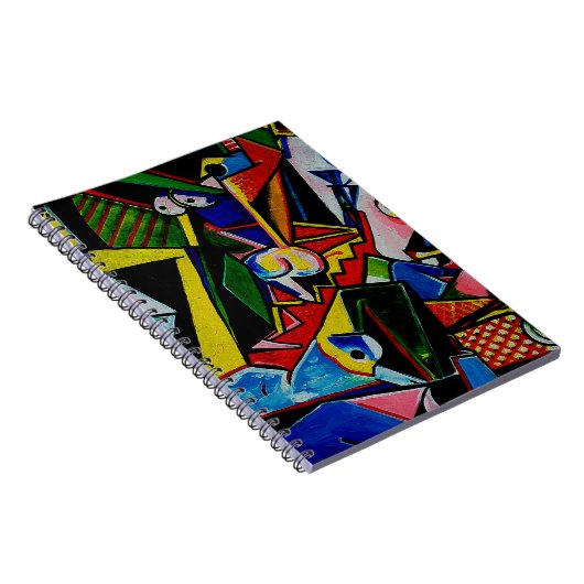 Carnet Peinture d'art Abstrait Triangle Curve Carré, tabl (Côté Droit)