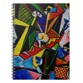 Carnet Peinture d'art Abstrait Triangle Curve Carré, tabl (Devant)