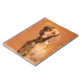 Carnet Peinture d'art de Chien Vizsla en Hongrie (Côté gauche)