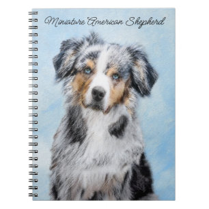 Carnet Peinture de berger américaine miniature - Chien Ar