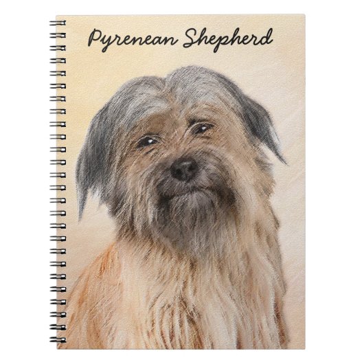 Carnet Peinture de berger pyrénéenne - Cute Original Chie (Devant)