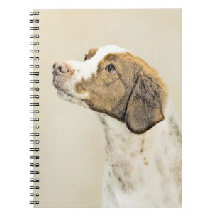 Carnet Peinture de Brittany - Joli Art Original de Chien