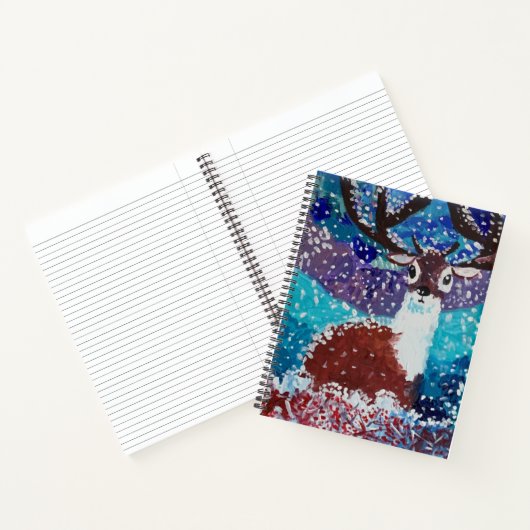 Carnet Peinture de cerfs (Intérieur)