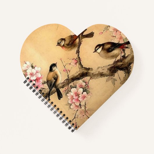 Carnet Peinture de cerisier en fleurs (Devant)