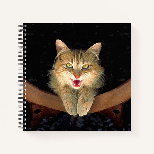 Carnet Peinture de chat Mad - Cute Original Cat Art (Devant)