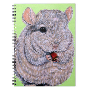 Carnet Peinture de Chinchilla à la poitrine molle