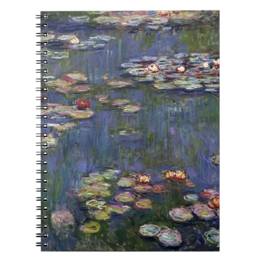 Carnet Peinture de Claude Monet Impressionniste de Nymphé (Devant)