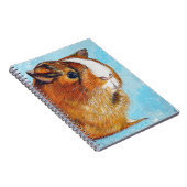 Carnet Peinture de cochon de Guinée - noix de coco (Côté Droit)