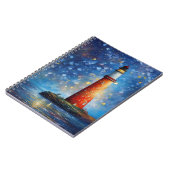Carnet Peinture de coucher de soleil sur l'océan du phare (Côté gauche)