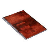 Carnet Peinture de Crimson profonde avec formes géométriq (Côté Droit)