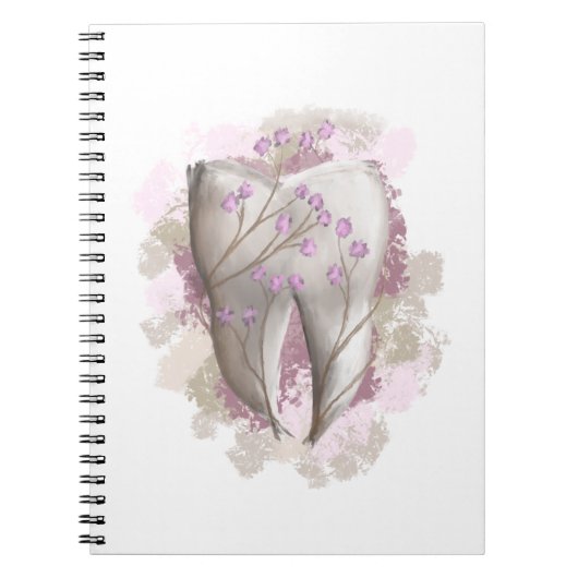 Carnet Peinture de dent. Dentiste, Dentaire, Odontologie. (Devant)