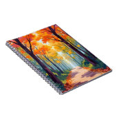 Carnet Peinture de feuillage d'automne de chemin d'automn (Côté Droit)