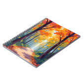 Carnet Peinture de feuillage d'automne de chemin d'automn (Côté gauche)