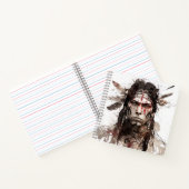 Carnet Peinture de guerrier amérindien (Intérieur)