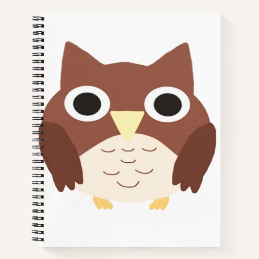 Carnet peinture de hibou (Devant)
