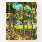 Carnet Peinture de la forêt de pin aquarelle (Dos)