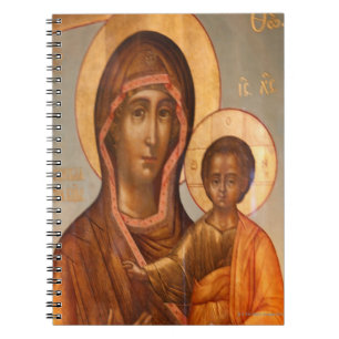 Carnet Peinture de la Vierge Marie avec Jésus-Christ