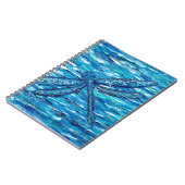 Carnet Peinture de libellules bleues (Côté gauche)