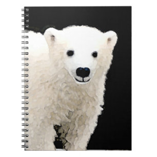 Carnet Peinture de l'ours polaire - Art original de la fa