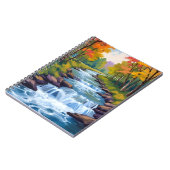 Carnet Peinture de paysage de nature de cascade (Côté gauche)