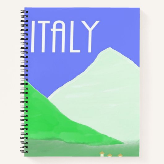 Carnet peinture de paysage italie (Devant)