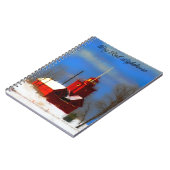 Carnet Peinture de phare rouge - Art original (Côté gauche)